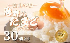 富士山の恵“忍野のたまご“‐コクの赤玉‐30個入　KC001