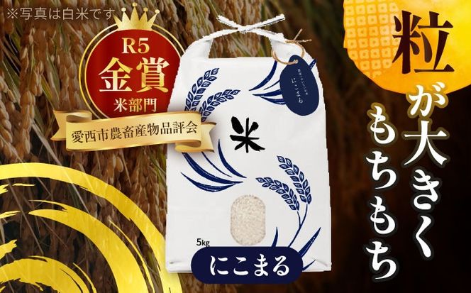 令和6年産　愛知県産　にこまる・あいちのかおり　玄米　各5kg　特別栽培米　お米　ご飯　愛西市／戸典オペレーター[AECT007]