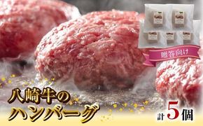 八崎牛のハンバーグ120g×5個【贈答向け】 N0105-YZA596