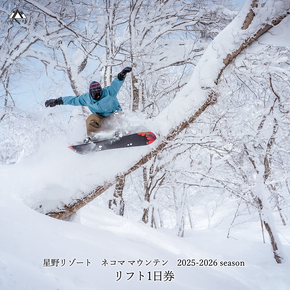2025-2026シーズン 星野リゾート　ネコマ マウンテン（旧アルツ磐梯・旧猫魔スキー場）リフト１日券