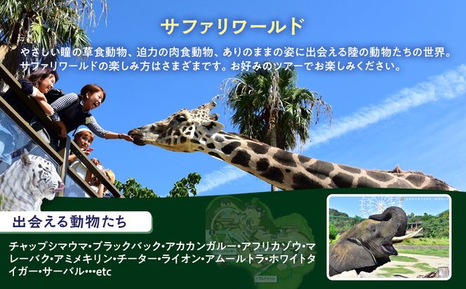 白浜町ふるさと納税 アドベンチャーワールド入園引換券 大人・子ども ペアチケット 304018_DU004