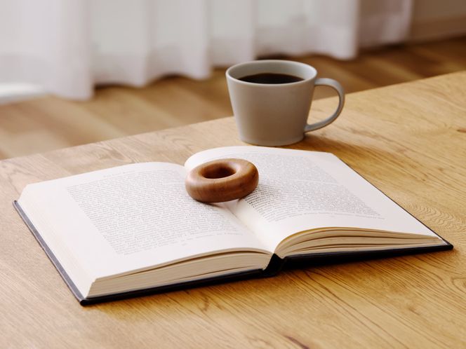 木製ドーナツセット　Wooden　Donut　Set ［087Y13］ おままごと 知育玩具 木のおもちゃ 幼児向け 食育 ごっこ遊び 出産祝い 誕生日プレゼント ナチュラル素材 ハンドメイド 小牧市 送料無料