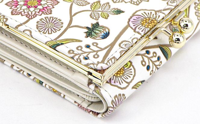 【文庫屋大関】三つ折りミニ財布　ダリア（ベリーピンク）【皮革工芸品】 ファッション 小物 民芸品 お札 カード 小銭 手のひらサイズ コンパクト 大人かわいい 牛革 手作り 国産 