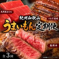 〈毎月定期便〉紀州和歌山うまいもんセットA(生まぐろ・うなぎ蒲焼・熊野牛)全3回 ※離島への配送不可