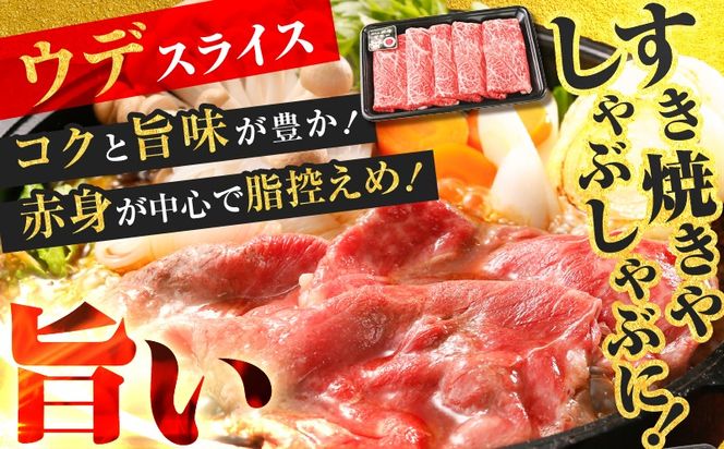 （D-3501）鹿児島黒牛ウデスライスセット 計900g　K127-009