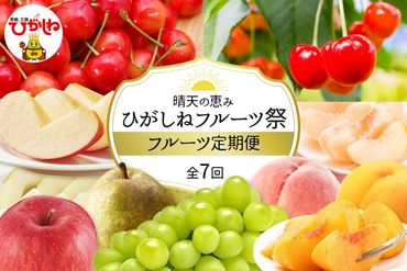 【2025年先行予約】晴天の恵み！ひがしねフルーツ祭定期便！全7回 (2025.6月中旬からスタート) 山形県 東根市 hi026-004-2