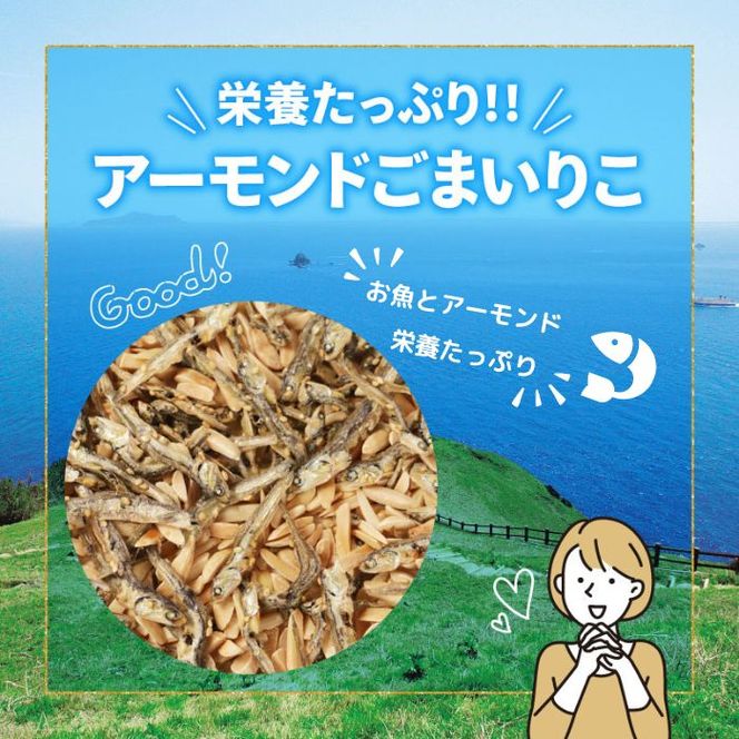アーモンドごまいりこ 3袋 1170g（390g×3） 伊予乃国 アーモンド いりこ おつまみ おやつ 父の日 母の日 こどもの日 敬老の日 プレゼント カルシウム 魚 愛媛県 愛南町