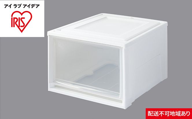 チェスト3個セット BC-LD ホワイト／クリア 収納 インテリア 衣替え シンプル アイリスオーヤマ 