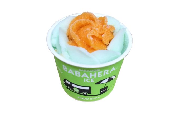 ババヘラ・バラ盛り(3個)メロンバラ盛り(3個)セット【進藤冷菓】 ご当地アイス|23_sdr-050601