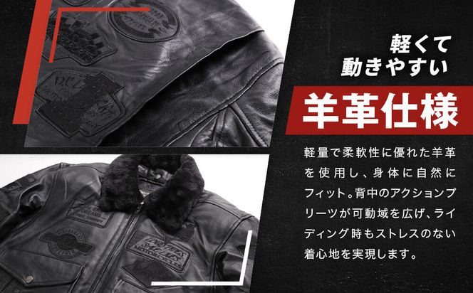 【デグナー】ヴィンテージフライトレザージャケット[16WJ-10C] Mサイズ｜京都 バイクギア 人気ブランド ジャケット バイク［ 大人のための本革ライダース プロテクター デザイン性 着心地 実用性 日常使い ツーリング ライダー バイカー アウトドア おしゃれ かっこいい 人気 おすすめ 送料無料 ふるさと納税 ］ 261009_A-JR195VC01