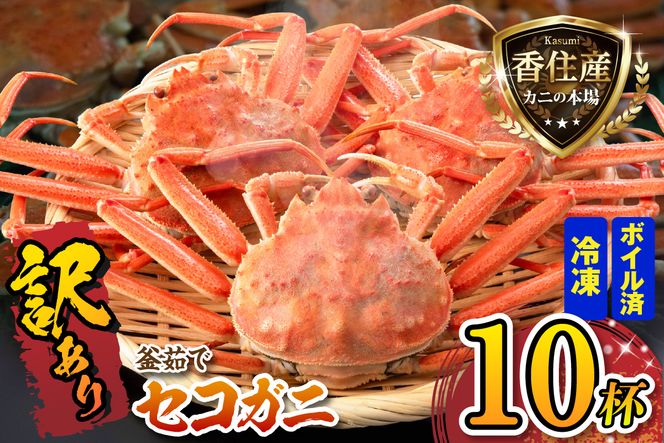 【セコガニ 訳あり（欠足 キズ 汚れなど）約120g×10匹 冷凍】 国産 カニ かに 蟹 松葉がに せいこがに メスガニ 親ガニ 濃厚 かにミソ かにみそ 蟹味噌 やみつき 内子 外子 絶品 産地直送 絶妙 茹で加減 大人気 人気 おすすめ ふるさと納税 返礼品 兵庫県 香美町 香住 柴山 日本海フーズ かに市場 07-117