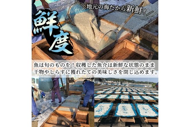 岩田水産の「訳あり干物セット」(合計3.2kg以上・5種以上)ひもの 簡単 調理 冷凍 魚 海鮮 あじ ちりめん さば さごし かます めひかり いりこ 詰め合わせ 個包装 小分け 宮崎県 門川町【AS-2】【岩田水産】