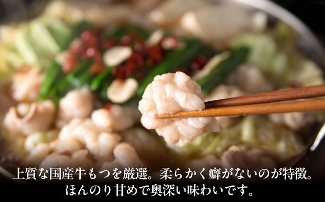 【ご家庭用】 博多もつ鍋（醤油味）3人前 築上町 / 株式会社 海千[ABEQ013]