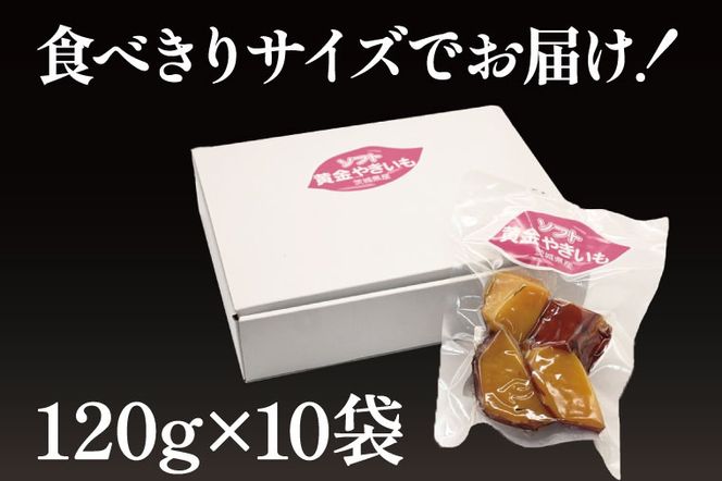 ソフト黄金 やきいも 1200g (120g×10) 1.2kg やきいも さつまいも 薩摩芋 サツマイモ シルクスイート 時短調理 簡単調理 時短 防災食 備蓄品