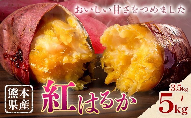 さつまいも 熊本県産 紅はるか 選べる 3.5kg 5kg 日本フルーツ株式会社[11月下旬-6月上旬頃出荷]熊本県 大津町 さつまいも 薩摩芋 からいも 紅はるか デザート 料理 おやつ 蜜芋 野菜 芋 いも ---oz_nfbh_cf116_25_7000_3kg---