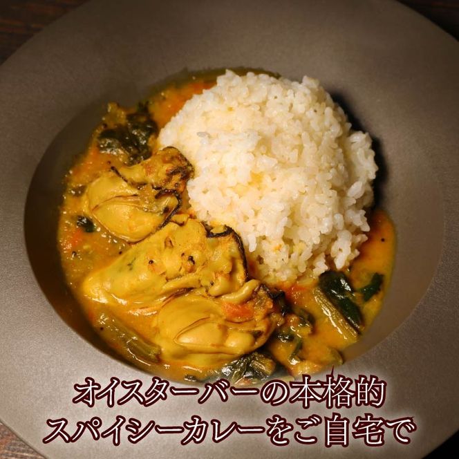 パクチー 香る 牡蠣 の スパイシー カレー 3人前（200ｇ×3袋） 牡蠣カレー オイスター カキ スパイシーカレー 惣菜 カレーライス 牡蠣のカレー パクチーカレー 牡蠣のスパイシーカレー かき かれー エスニック オイスターバーHALFSHELL オイスターバー HALFSHELL 静岡県 藤枝市