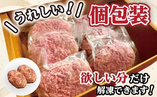 近江牛100％【無添加】食べ応え抜群！超あらびきワイルドハンバーグ　720g（約120g×6個）【FO18W】