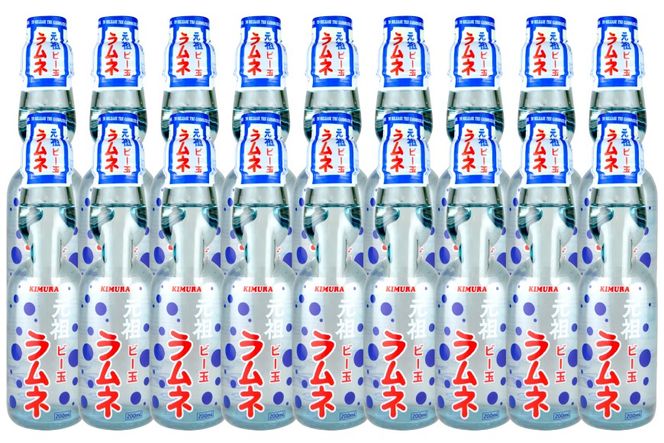 ラムネ 元祖ビー玉ラムネ 200ml × 18本 [翔栄通商 静岡県 吉田町 22424709] 炭酸 炭酸飲料 瓶 らむね ご当地サイダー 木村飲料