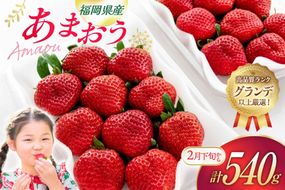 いちご あまおう 270g 2p 計540g【2月後半-3月後半発送】 2027年発送 先行予約 [hurrah. 福岡県 宇美町 um40bjm200003] イチゴ 苺 フルーツ 果物 果実 甘い あまい グランデ