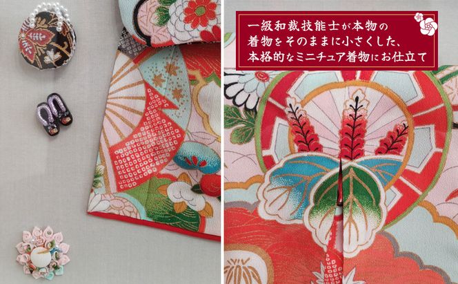 額装　ミニチュア着物　50cm×50cm ファッション インテリア 和装
