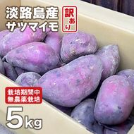 【訳アリ】淡路島産サツマイモ 5kg【栽培期間中、無農薬栽培】焼き芋・スイーツ作りに