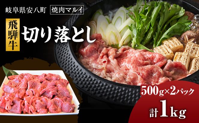 飛騨牛切り落とし約1kg（約500g×2）