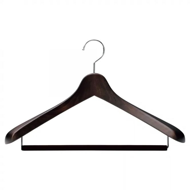NAKATA HANGER メンズスーツハンガー SET-01 5本 スモークブラウン / ハンガー 国産 木製 中田工芸製 ナカタハンガー 紳士服 メンズ スーツ スーツ一式 クローゼット 収納