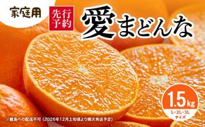 【先行予約】【家庭用】愛まどんな 1.5kg（L・2L・3L サイズ）※離島への配送不可（2026年12月上旬頃より順次発送予定） IKTAR018