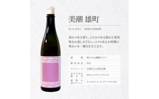 【CF-R7hbk】美潮 純米吟醸2本セット 高知県 芸西村 返礼品 日本酒 お酒 仙頭酒造 ふるさと納税限定 720ml 飲み比べセット のみくらべ 雄町 きたしずく お祝い 贈答品 箱入り ギフト