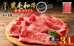 ＜選べる＞鹿児島県産黒毛和牛赤身スライス　K086-048