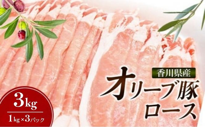 香川県産オリーブ豚 3kg 豚肉 香川 ブランド豚 パック