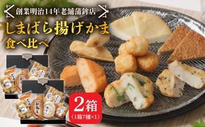 【創業明治14年の老舗】大容量！しまばら揚げかま 味くらべセット / かまぼこ 蒲鉾 カマボコ 練り物 詰め合わせ / 南島原市 / 内田蒲鉾店[SAH010]