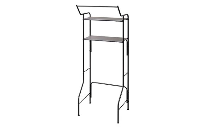 ランドリーラック スタイルランドリーラック ハンガーバー付き ブラック アイリスオーヤマ HSLR-695R縦型 おしゃれ ラック 洗濯機上収納 洗濯ラック 洗濯 洗面所 ランドリー ランドリー収納 可動棚 スリム 収納 インテリア 