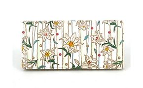 【文庫屋大関】束入れ ホワイトリリー【皮革工芸品】 財布 お札 お札入れ 長財布 カード 小銭 牛革 手作り 日本製 墨田区 東京都