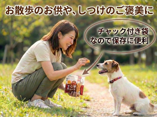 ペットフード 干し芋キューブ 4袋セット 紅はるか ペット用 おやつ 固め 国産 無添加 犬 ねこ 天然素材 低脂肪 餌