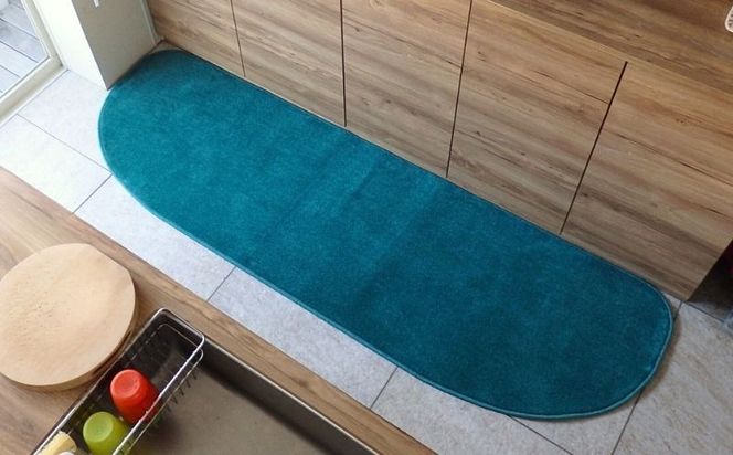 diw0362 北欧風キッチンマット ラグマットタイプ 65×255cm ゆりかご型 フォレスト 抗菌防臭 SEK 織人しきもの屋工房