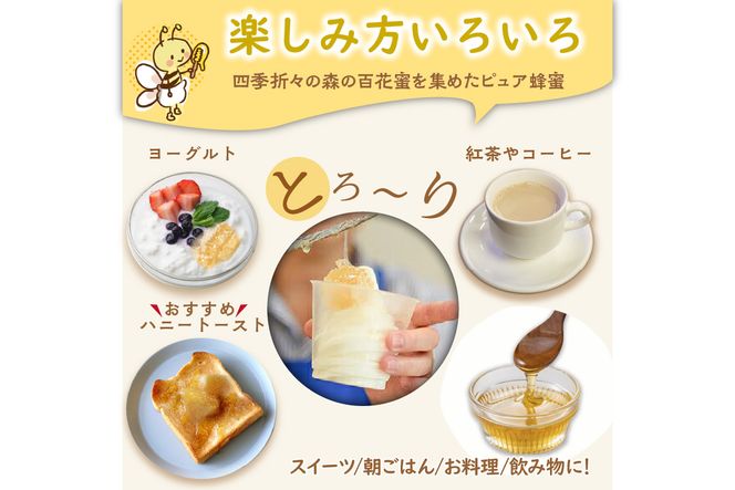 KYOTOTANGOHONEY森の百花蜜純粋天然ハチミツ３００ｇ（ボトル） 蜂蜜・はちみつ・国産・天然・ハチミツ　RM00027