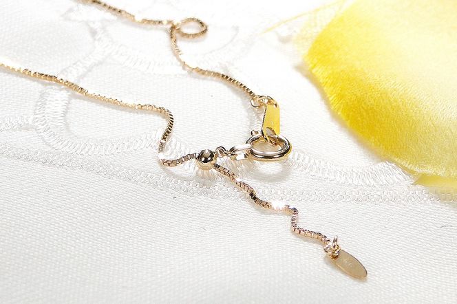 K18YG【0.5ctUP】フクリン留め 一粒 ダイヤモンド ネックレス【無色透明】中央宝石研究所ソーティング CSN00180-18Y SWAV064