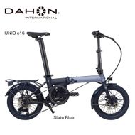 DAHON International Folding E-Bike Unio e16　Slate Blue【四日市市 で人気の返礼品 武田産業 折り畳み自転車 電動アシスト 自転車 折りたたみ自転車 折りたたみ式自転車 三重県 四日市市ふるさと納税】