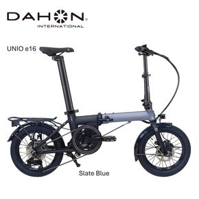 DAHON International Folding E-Bike Unio e16　Slate Blue【四日市市 で人気の返礼品 武田産業 折り畳み自転車 電動アシスト 自転車 折りたたみ自転車 折りたたみ式自転車 三重県 四日市市ふるさと納税】