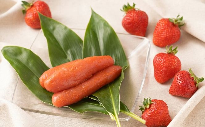 いちご あまおう 福岡産 12～15粒 ギフト 箱 約300g＆ふくや 味の明太子 540g 配送不可 離島 果物類 苺 イチゴ 魚貝類 