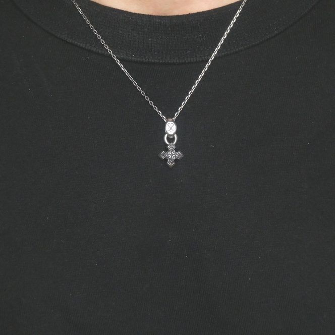 Pyramid cross pendant