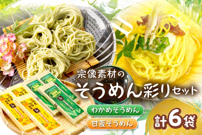 【道の駅むなかた】宗像素材の手延べそうめん彩りセット_HA1840