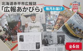 北海道赤平市広報誌 「広報あかびら」 毎月お届け全6回 地域のお礼の品 カタログ 本 