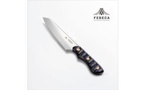 【FEDECA】三徳包丁 小 リップルブラック 001035