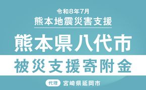 返礼品なし】 令和8年熊本地震 熊本県八代市災害支援 代理寄附　N0159-9996
