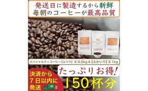 【お得】ふつう0.5kg&ふかいり1kg：Nif Coffee(ニフコーヒー)川崎市