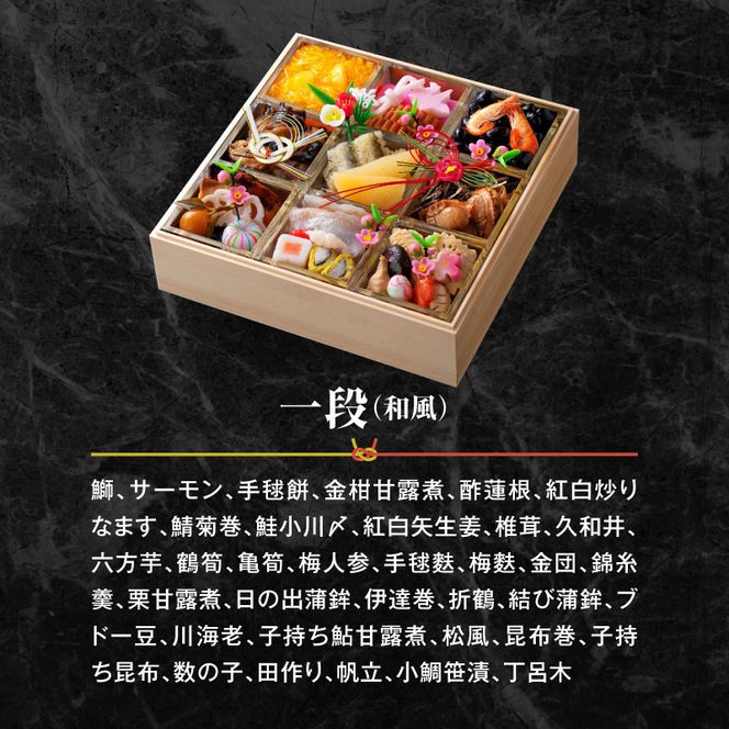 名鉄小牧ホテルのおせち料理(和風一段)冷蔵 35品 2～3人前 2027年【数量限定 お申込期限12/15】 解凍不要 ホテル特製 伝統 おせち 2027 おせち料理 小牧市 お節 冷蔵おせち 人気 新春 迎春おせち 定番おせち 本格おせち 和風おせち 縁起物おせち 12月31日 お届け お正月 お取り寄せ［018M04］