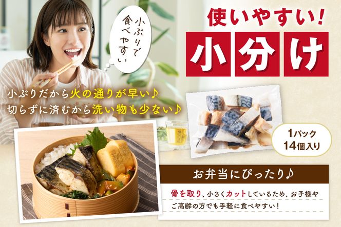 【訳あり】魚屋の味付け骨取り塩サバ1パック（14切れ/約350g）フィレ 切り身 骨抜き 冷凍 鯖 骨なし ふるさと納税 鯖 骨取り ふるさと納税 鯖 訳あり　TB00074