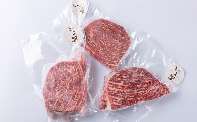 北海道産 黒毛和牛 こぶ黒 A5 厚切り モモ ステーキ 約 1.5kg